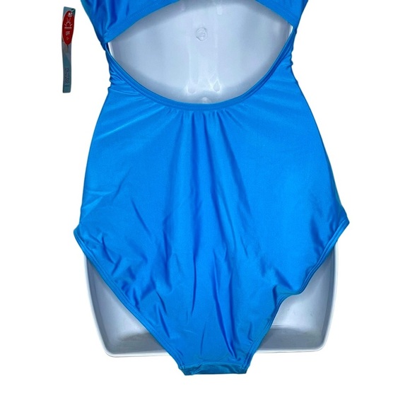 Charmo Ruffled One Piece High Cut Bathing Suits Backless Monokini Swimwear - Picture 6 of 9